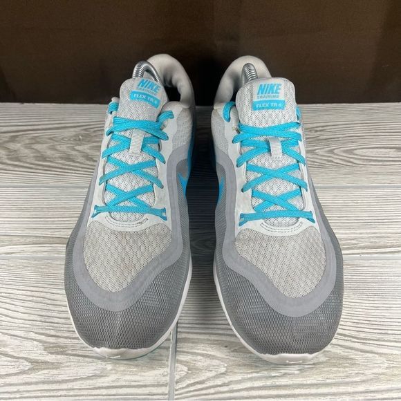 Nike Flex TR 6 Trainer Multisport Training Shoe Sneaker Gray Blue Womens 10 - Picture 2 of 9